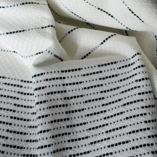 black striped cotton towel